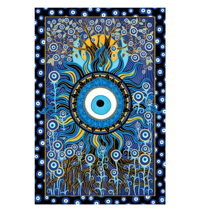 Evil Eye 3D Tapestry