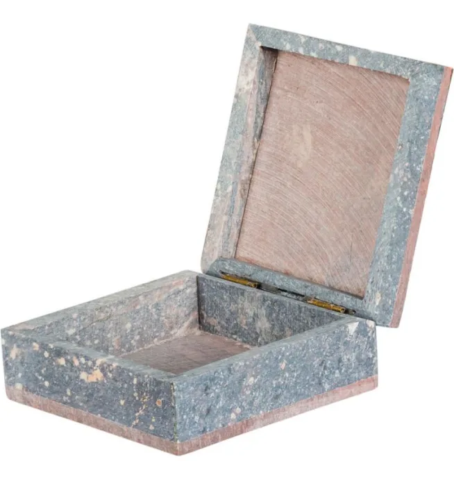 Flower of Life Square Soapstone Box - Image 2