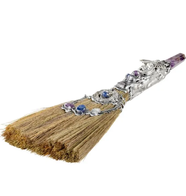 Large Besom With Amethyst