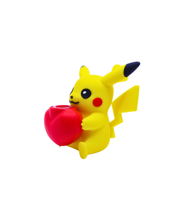 Pokemon Pikachu Silicone Hand Pipe with Heart Bowl