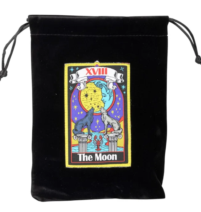 The Moon Velvet Tarot Bag - Image 2