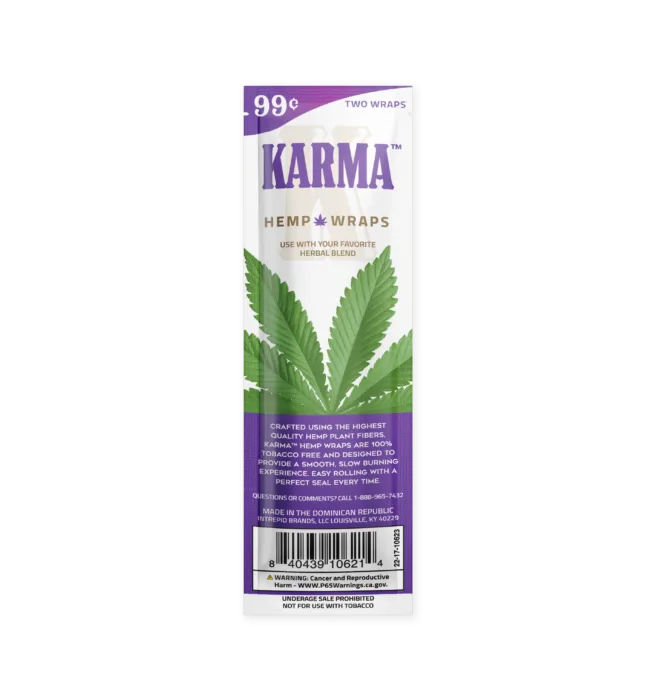 Zig-Zag KARMA Hemp Wraps - Purple Chill - Image 2