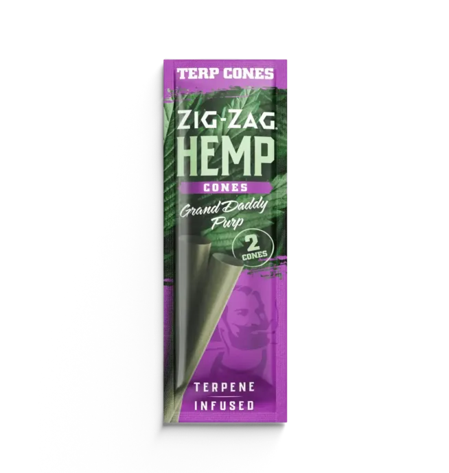 Zig-Zag Terpene Infused Hemp Cones - Grand Daddy Purp