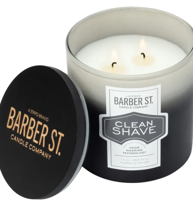 Zippo Barber Street Clean Shave Odor Masking Candle