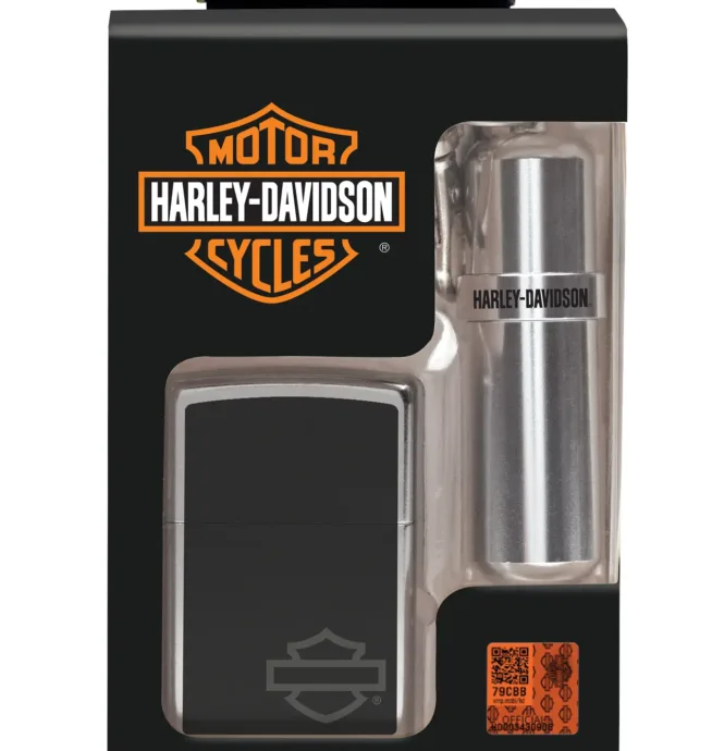 Zippo Harley Davidson Lighter & Canister Set