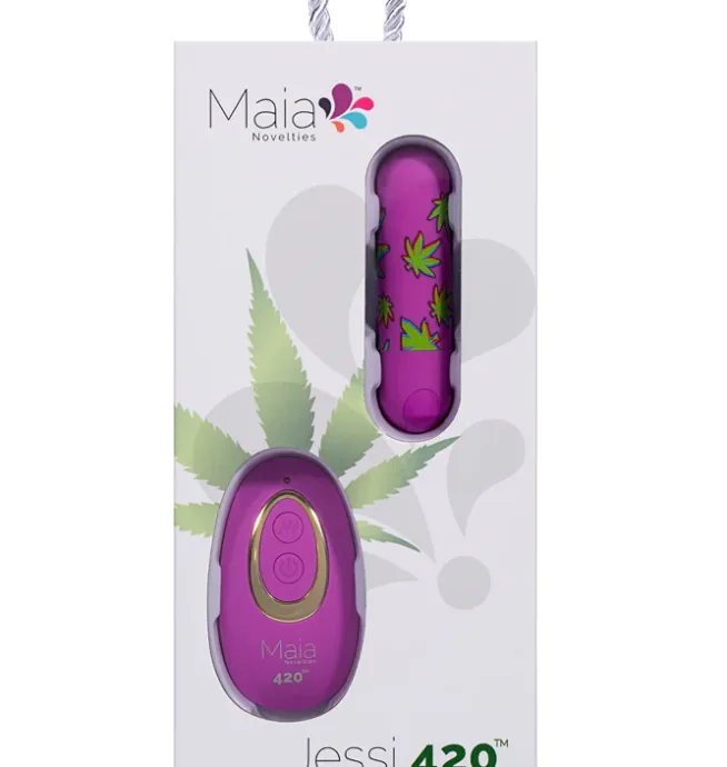 Maia - JESSI 420 PURPLE Remote Rechargeable Super Charged Mini Bullet