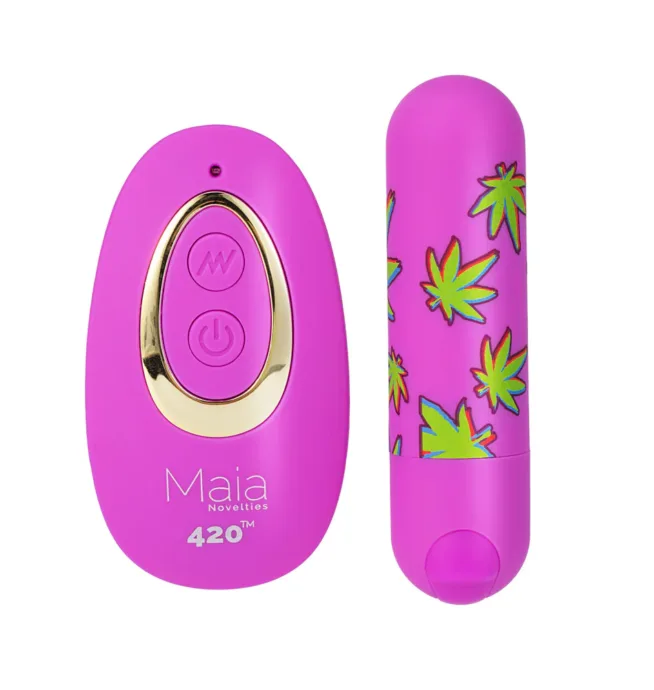 Maia - JESSI 420 PURPLE Remote Rechargeable Super Charged Mini Bullet - Image 2