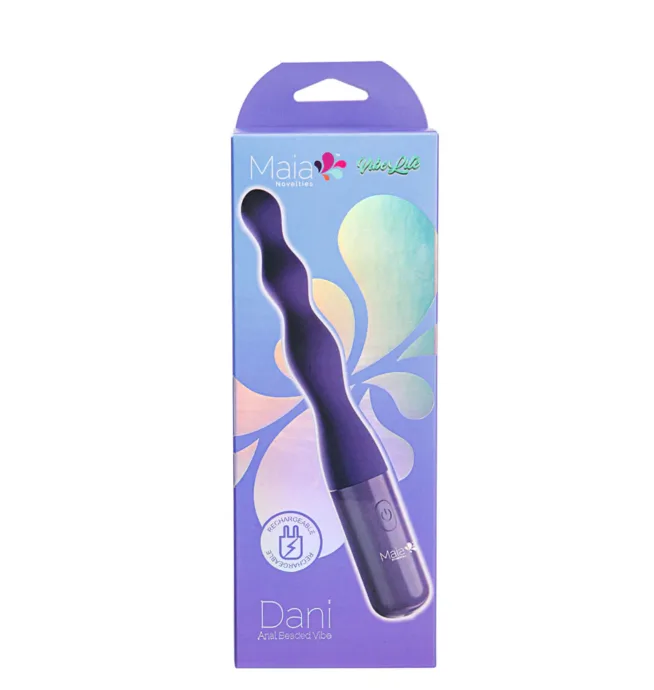 Maia -  VIBELITE Dani 10-Function Silicone Beaded Anal Vibe Purple