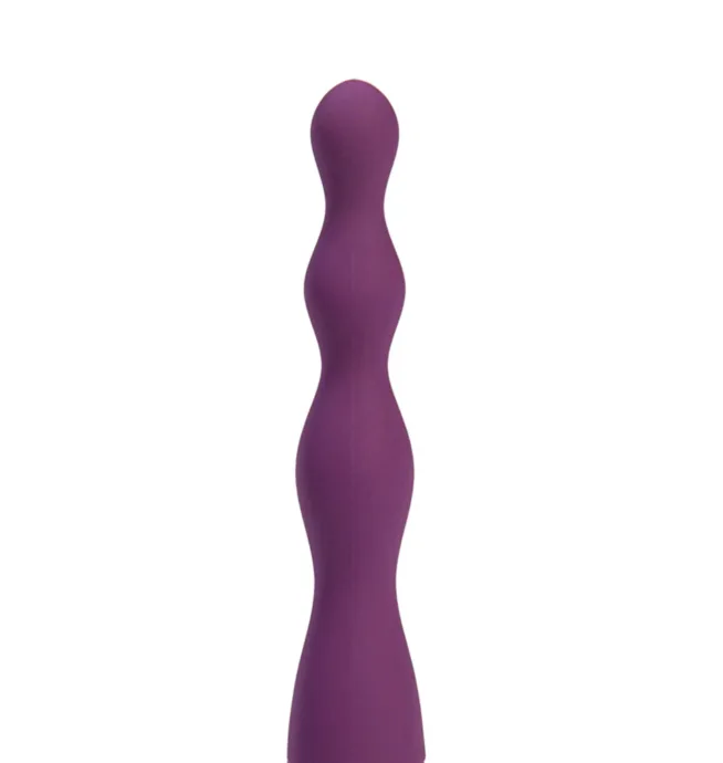 Maia -  VIBELITE Dani 10-Function Silicone Beaded Anal Vibe Purple - Image 4