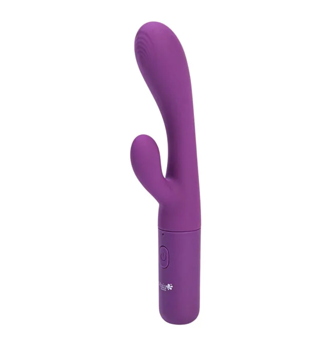 Maia - VIBELITE Rayla 10-Function Silicone Dual Stimulator Vibrator Purple - Image 2