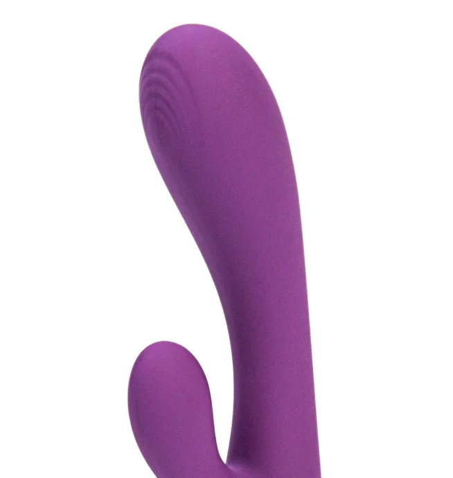 Maia - VIBELITE Rayla 10-Function Silicone Dual Stimulator Vibrator Purple - Image 4