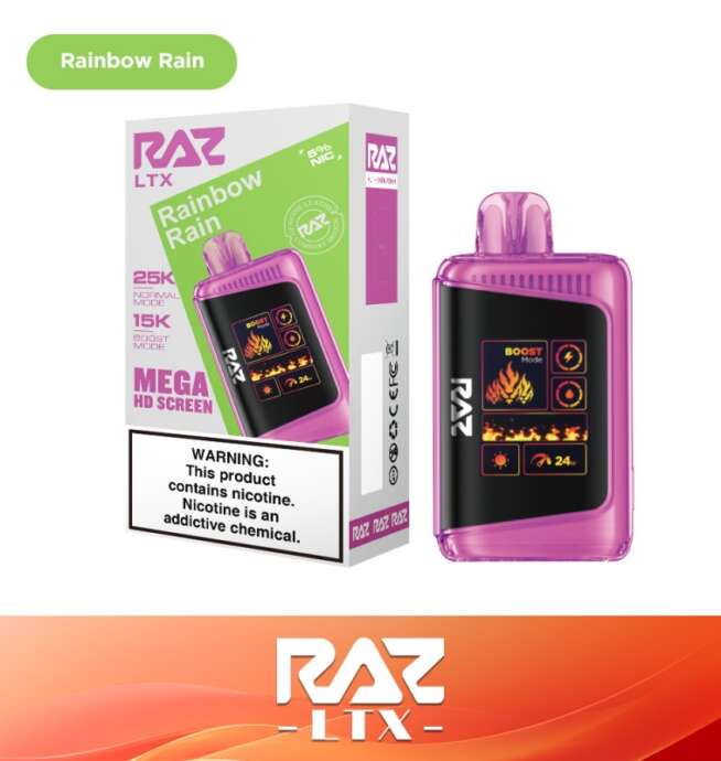 RAZ LTX 25K Disposable 5% – Rainbow Rain