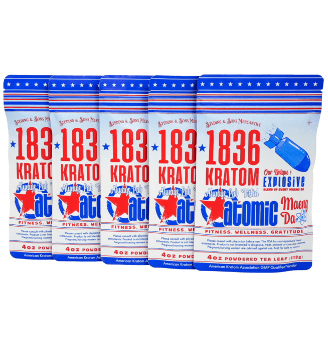 1836 Kratom – Atomic Maeng Da – 4oz Powdered Leaf