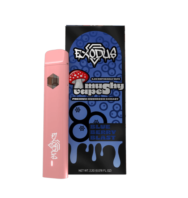 Exodus Mushy Vapes Disposable 2.2g - Blue Berry Blast