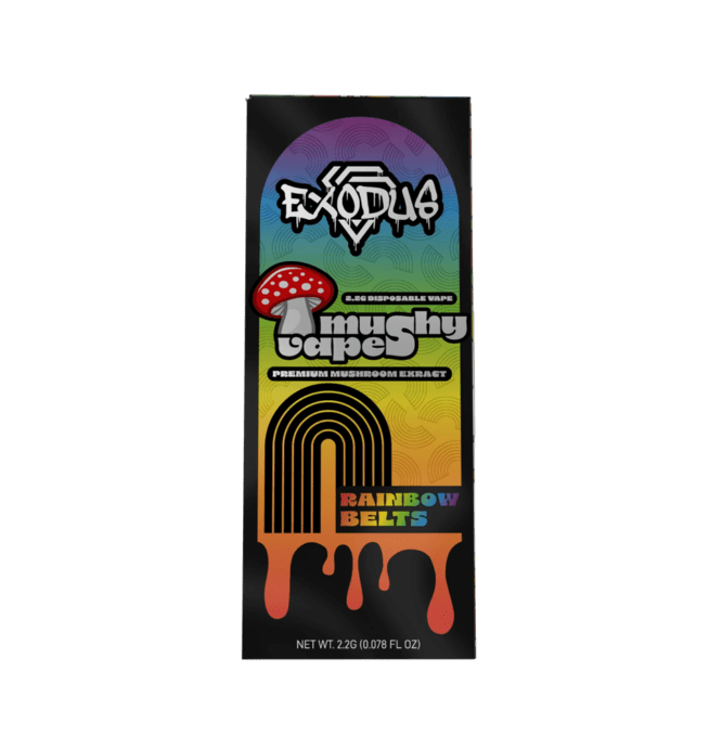 Exodus Mushy Vapes Disposable 2.2g - Rainbow Belts