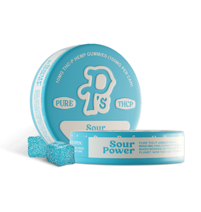 Pushin’ P’s THCP Gummies – Sour Power