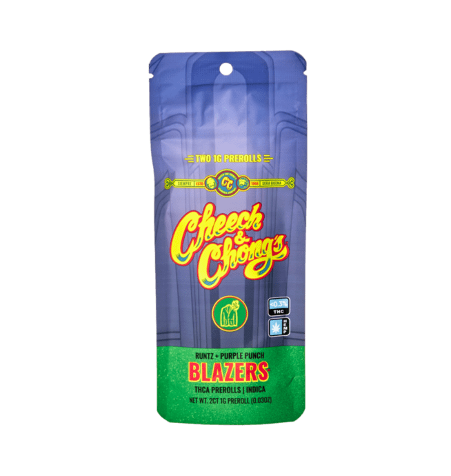 Cheech and Chong Blazers THC-A Prerolls 2CT - Runtz + Purple Punch (Indica)