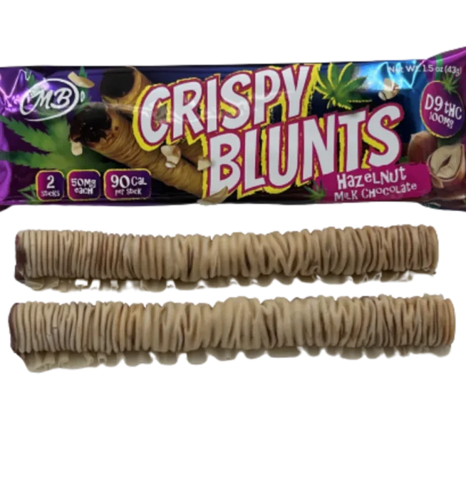 Crispy Blunts - Edibles - 100mg - Delta 9 - Hazelnut (2pc @ 50mg)