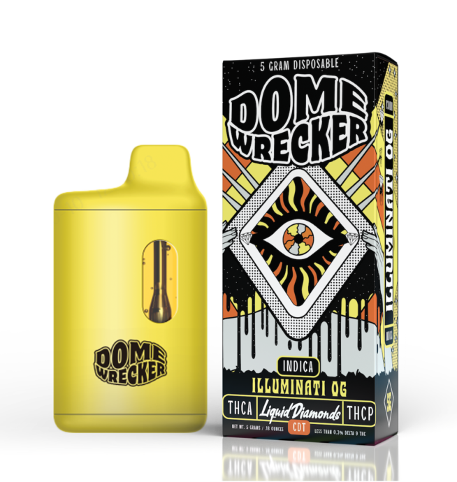 Hixotic Domewrecker – Illuminati OG 5G Disposable (Indica)