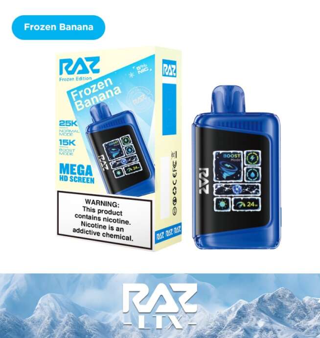 RAZ LTX 25K Disposable 5% – Frozen Edition - Frozen Banana