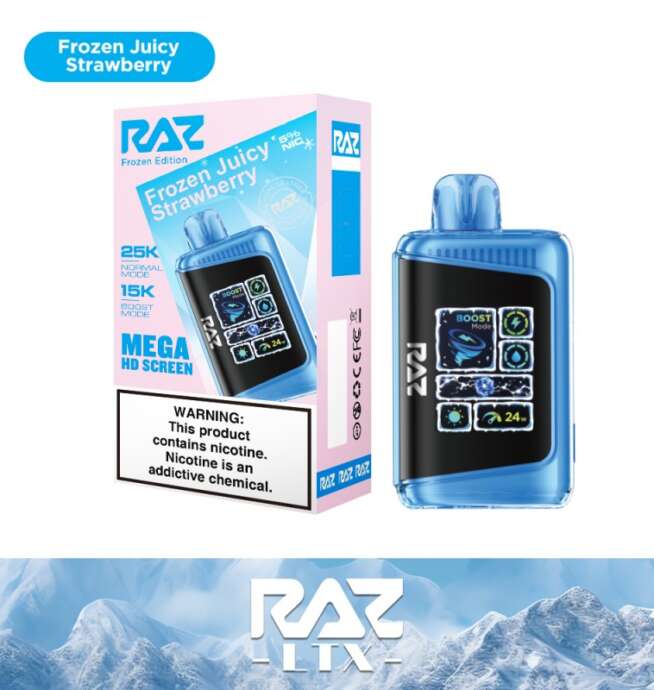 RAZ LTX 25K Disposable 5% – Frozen Edition - Frozen Juicy Strawberry