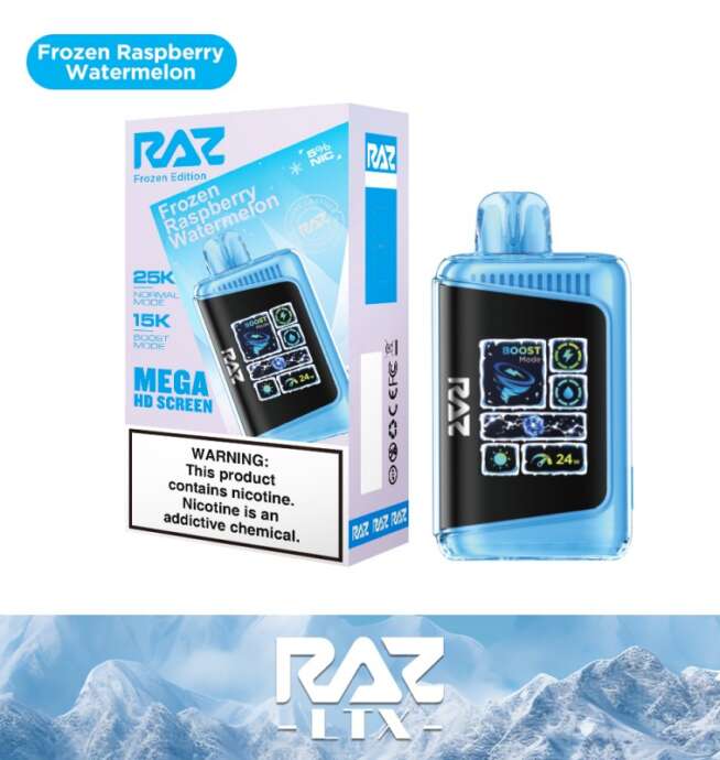 RAZ LTX 25K Disposable 5% – Frozen Edition - Frozen Raspberry Watermelon