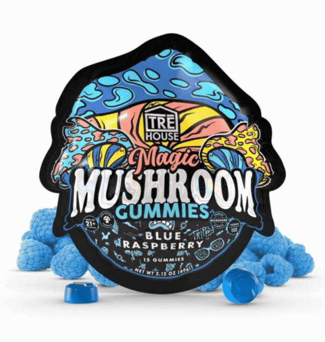 TREHouse Magic Mushroom Gummies - Blue Raspberry