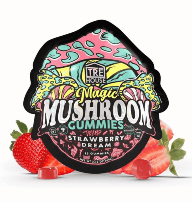 TREHouse Magic Mushroom Gummies - Strawberry Dream