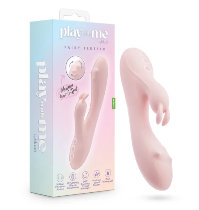 Blush Play With Me Rabbit Vibrator - Fairy Flutter