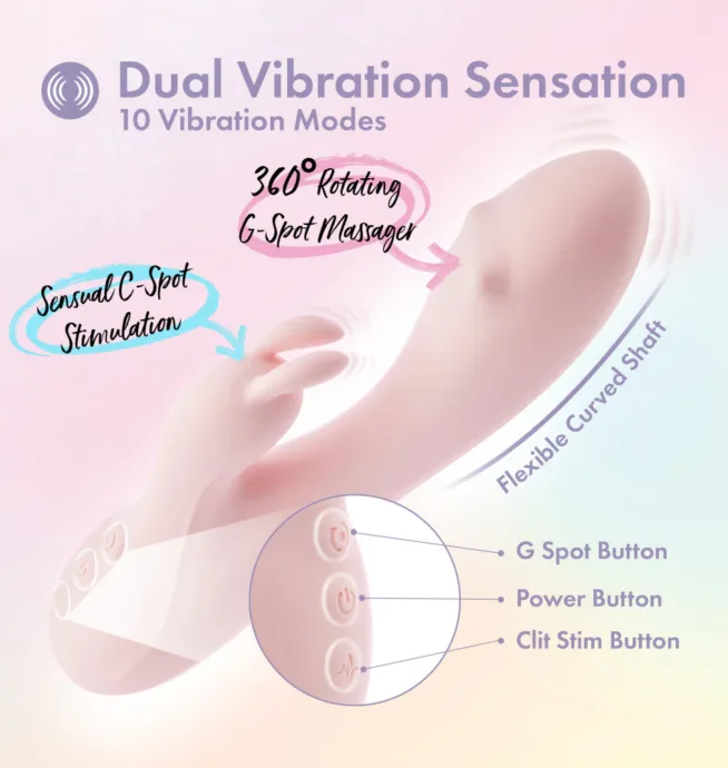 Blush Play With Me Rabbit Vibrator - Fairy Flutter - Image 5