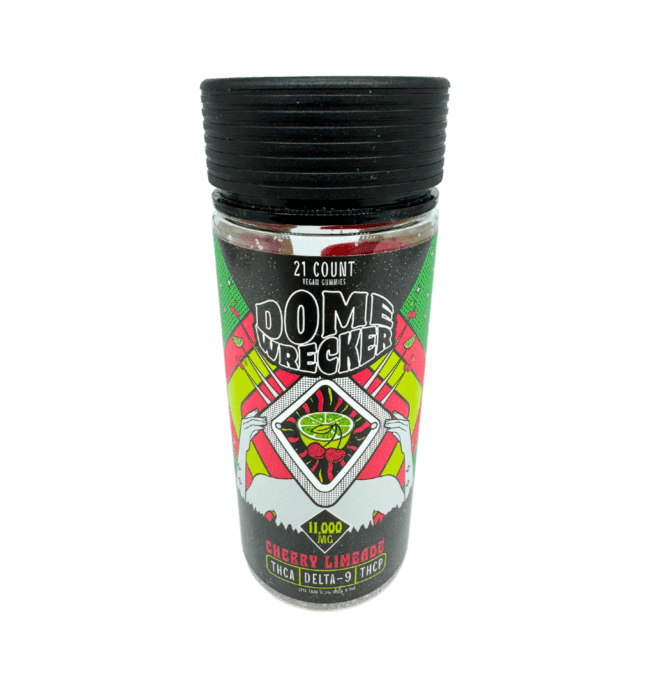 Hixotic Dome Wrecker THC Gummies 11,000MG Jar - Cherry Limeade