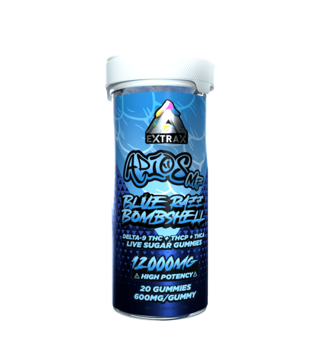 Extrax Adios MF 12,000mg Gummies - Blue Razz Bombshell