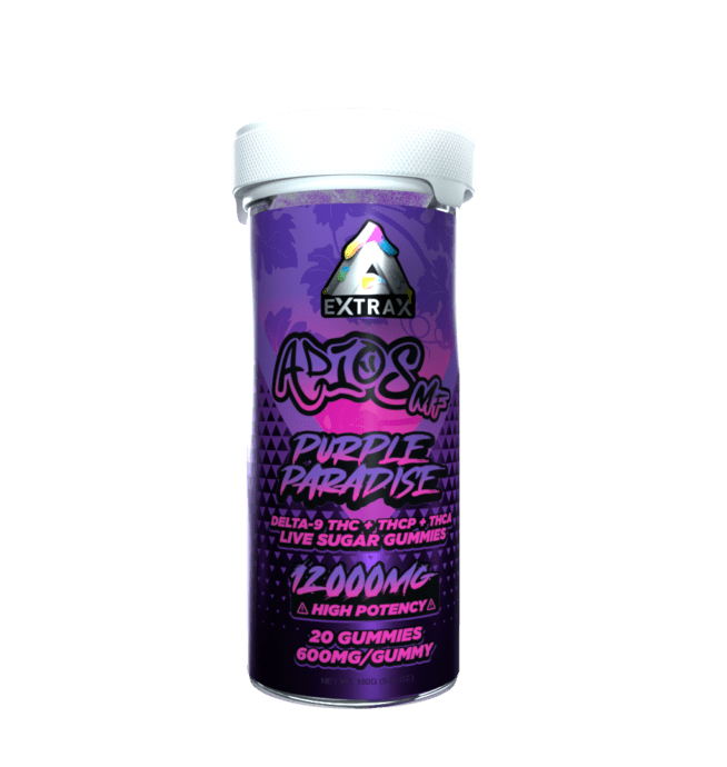 Extrax Adios MF 12,000mg Gummies - Purple Paradise