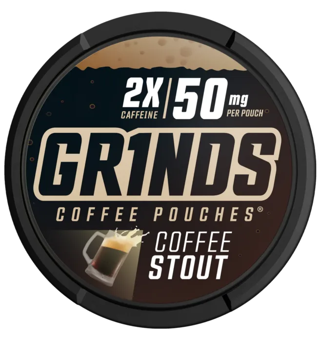 GRINDS Coffee Pouches 2X Caffeine – Coffee Stout