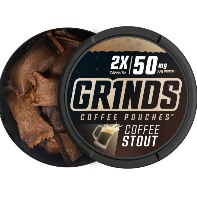 GRINDS Coffee Pouches 2X Caffeine – Coffee Stout - Image 2