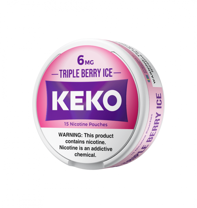 KEKO Pouches - Triple Berry Ice 3mg