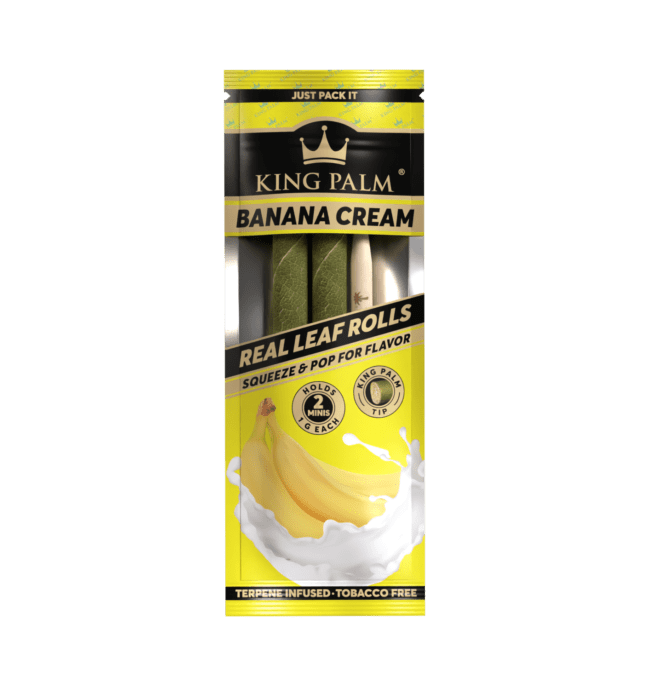 King Palm Mini Rolls 2pk - Banana Cream