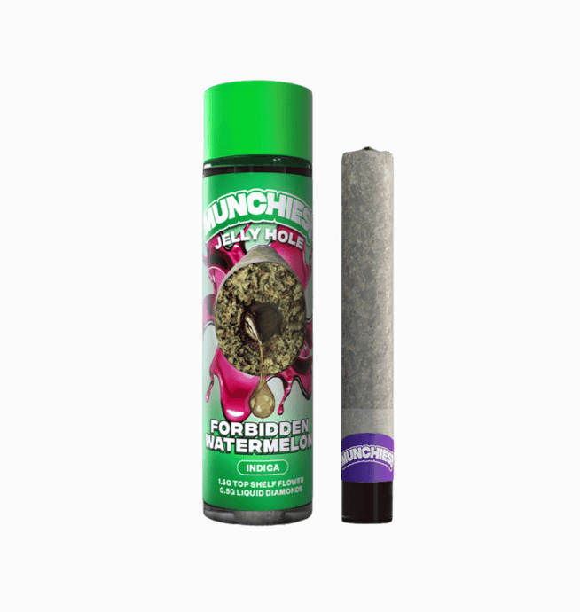 Munchies THC-A Diamond Jelly Hole Pre-Roll 2g - Forbidden Watermelon (Indica)