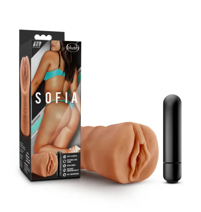 Blush M For Men Vibrating Masturbator / Stroker - Sofia