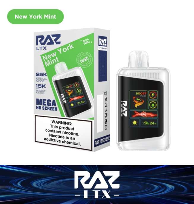 RAZ LTX 25K Disposable 5% – New York Mint (Fall Edition)