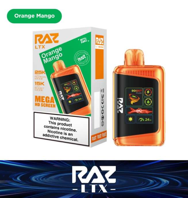 RAZ LTX 25K Disposable 5% – Orange Mango (Fall Edition)