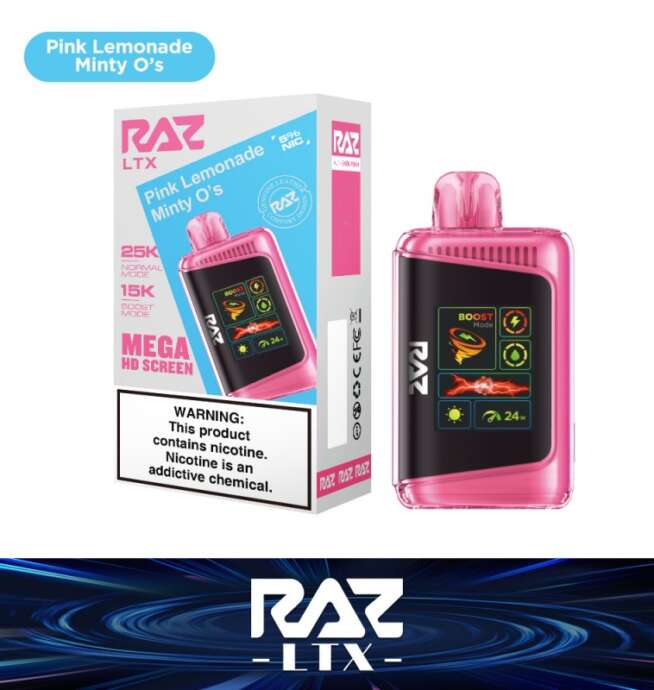 RAZ LTX 25K Disposable 5% – Pink Lemonade Minty O's (Fall Edition)