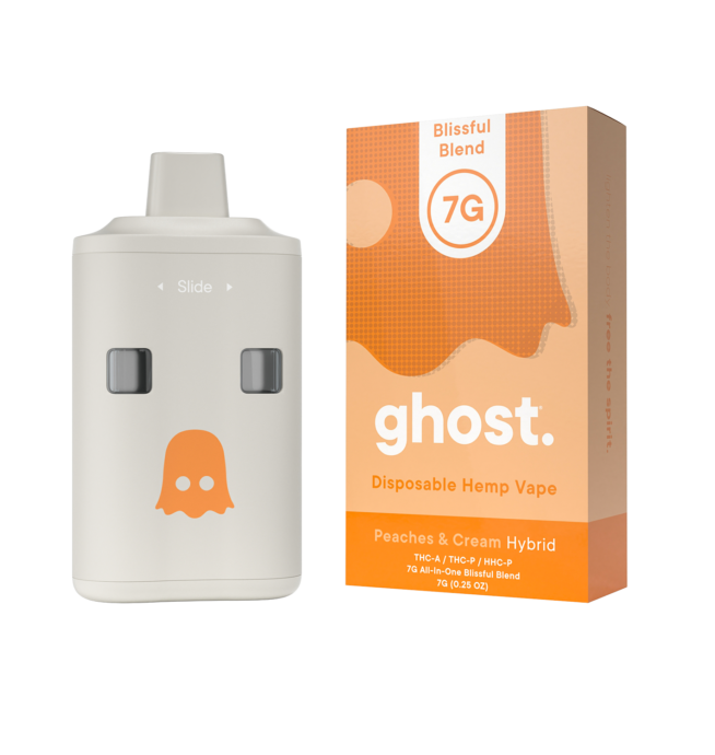 Ghost Blissful Blend Disposable 7g – Peaches & Cream (Indica)