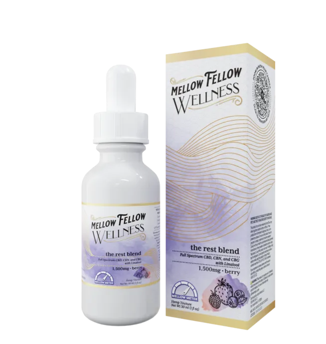 Mellow Fellow Wellness - Tinctures - 1500mg - Rest Blend - Berry