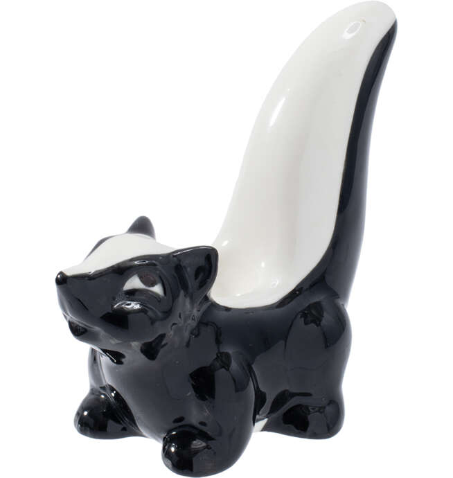 3.5in Skunk Ceramic Pipe - Wacky Bowlz