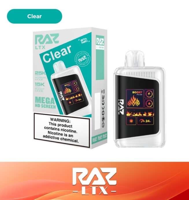 RAZ LTX 25K Disposable 5% - Clear