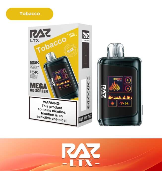 RAZ LTX 25K Disposable 5% - Tobacco