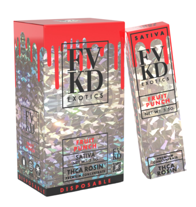 FVKD THC-A Rosin Disposable 3.5g – Fruit Punch (Sativa)