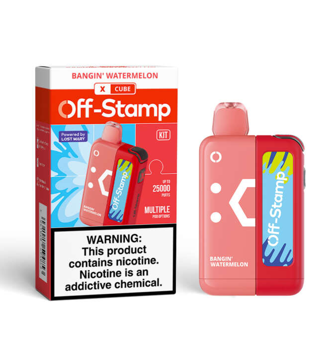 Off Stamp X Cube Vape Kit - Bangin Watermelon