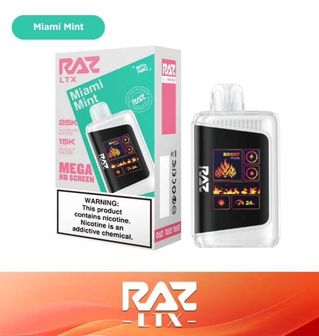 RAZ LTX 25K Disposable 5% – Miami Mint